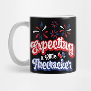 4th of July  Announcement Expecting a Little Firecracker Mug